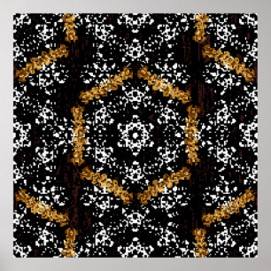 Ornate decoration. Luxury, royal and Victorian co Poster