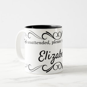 Ornate Design Personalised Name Drink Mug