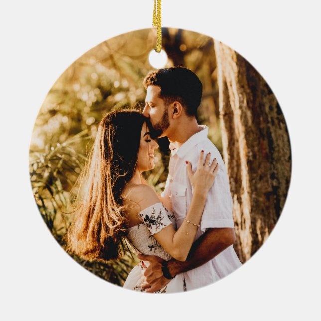 Ornate Elegant Retro Abstract Flowers and Leaves   Ceramic Tree Decoration (Back)