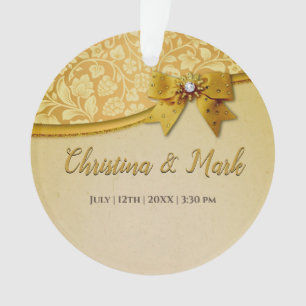 Ornate Elegant Retro Abstract Flowers and Leaves Ornament