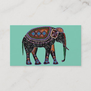 Ornate Elephant Business Card
