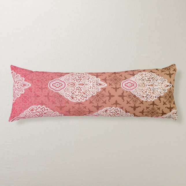 Ornate fabric design featuring a gradient from pin body cushion (Front)