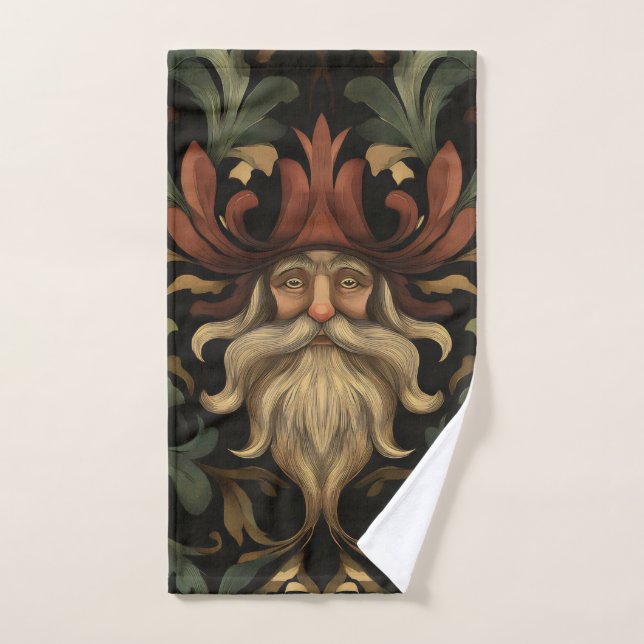 Ornate Fantasy Gnome Bath Towel Set (Hand Towel)