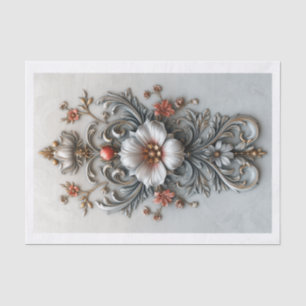 Ornate Filigree Centrepiece / Relief Tissue Paper
