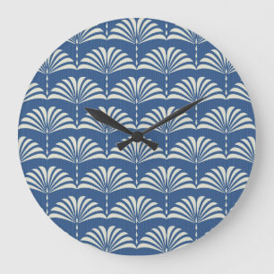 Ornate Floral: Abstract Art Deco. Large Clock