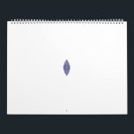 Ornate floral and paisley design in shades of blue calendar<br><div class="desc">This exquisite throw pillow features an ornate floral and paisley design in shades of blue,  beige,  and white on a sophisticated black background. Add a touch of elegance to any room with this beautifully crafted accent piece.</div>