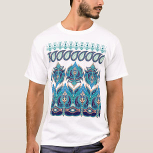 Ornate Floral Borders: Vintage Paisley Design T-Shirt