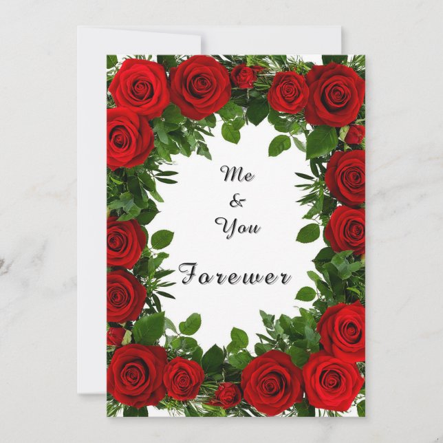 Ornate Floral Frame Invitation (Front)