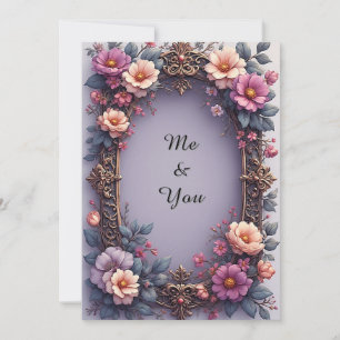 Ornate Floral Frame Invitation