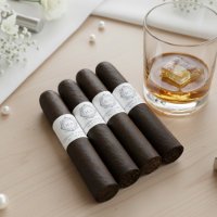 Ornate Floral Monogram Wedding Cigar Band Label