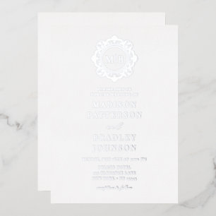 Ornate Floral Monogram Wedding Elegant