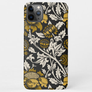 Ornate floral pattern with large gold flowers  iPhone 11Pro max case