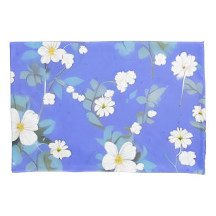 Ornate Floral Whispers Pillowcase:refined elegance Pillowcase