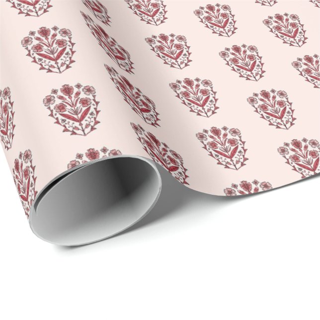 Ornate Floral Wrapping Paper (Roll Corner)
