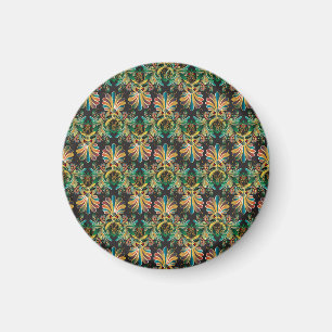 Ornate Flower Luxury Wallpaper Magnet