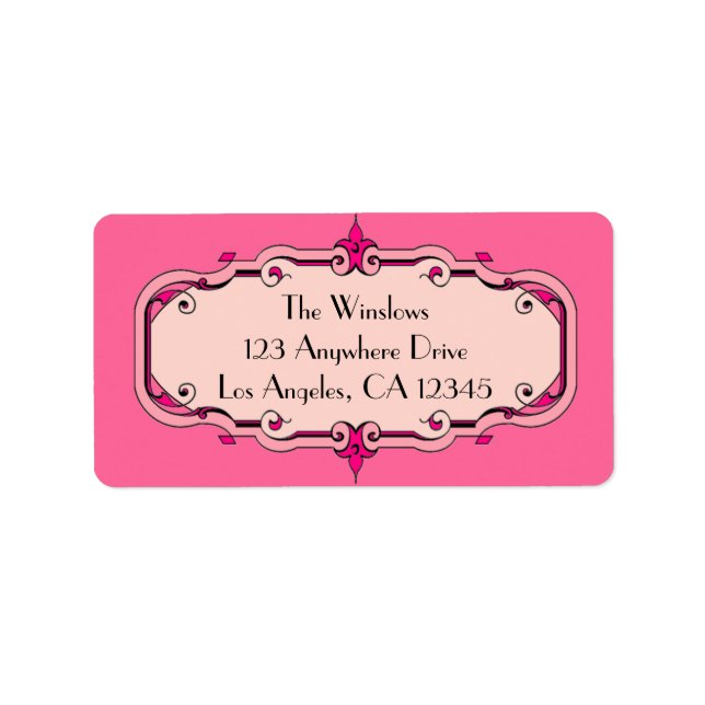 Ornate Framed Label (Front)