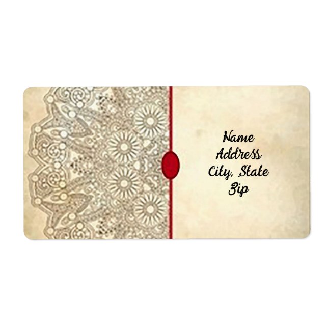 Ornate Gold Address Labels (Front)