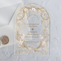 Ornate Gold Frame Romantic Wedding