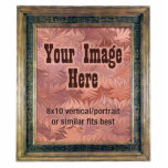 Ornate Gold Frame Standing Photo Sculpture<br><div class="desc">Upload your own favourite photograph or artwork into this photo-realistic antique frame for a unique gift or decoration.</div>