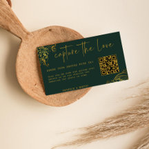Ornate Gold Frills Capture The Love QR code 