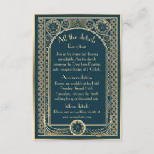 Ornate Gold - Wedding enclosure card