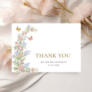 Ornate Grace Pastel Blush Floral Wedding Thank You