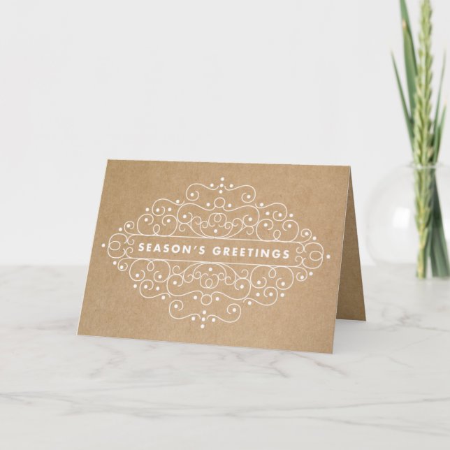 ORNATE GREETING | HOLIDAY GREETING CARD (Front)