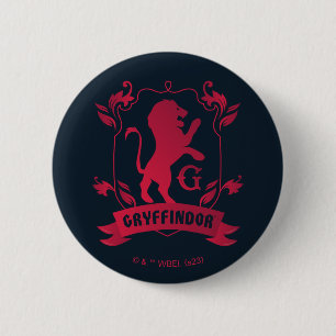 Ornate GRYFFINDOR™ House Crest 6 Cm Round Badge
