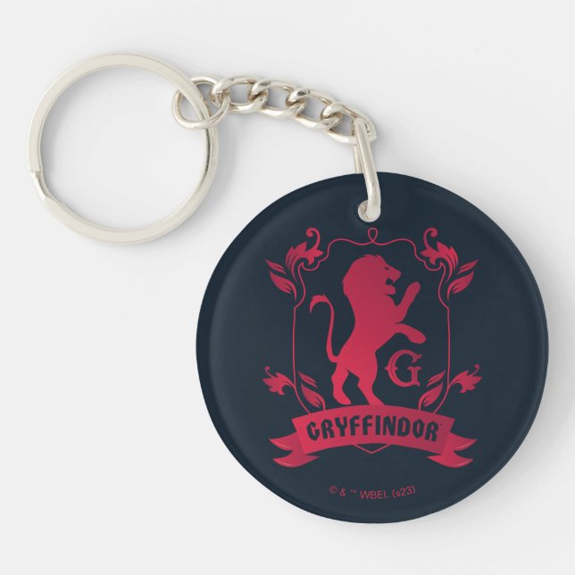 Ornate GRYFFINDOR™ House Crest Key Ring (Front)
