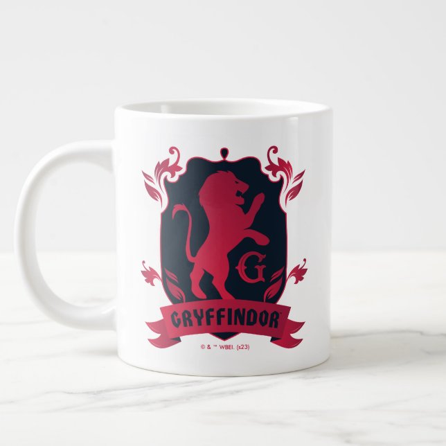 Ornate GRYFFINDOR™ House Crest Large Coffee Mug (Left)