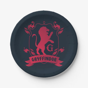 Ornate GRYFFINDOR™ House Crest Paper Plate