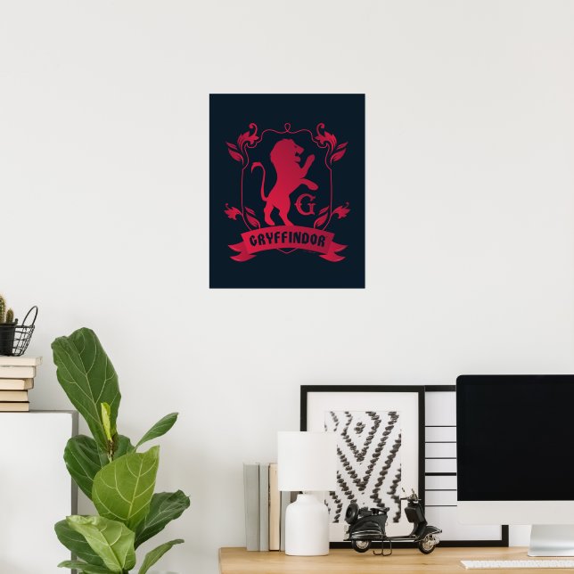 Ornate GRYFFINDOR™ House Crest Poster (Home Office)
