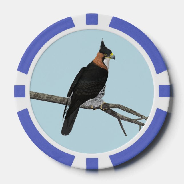 Ornate Hawk-Eagle Poker Chips (Front)