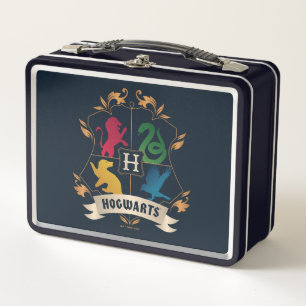 Ornate HOGWARTS™ House Crest Metal Lunch Box