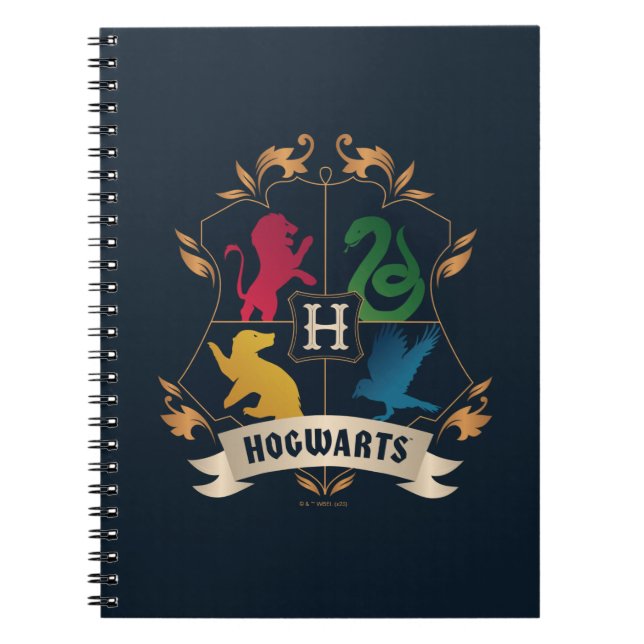Ornate HOGWARTS™ House Crest Notebook (Front)