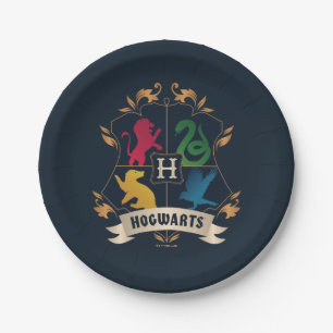 Ornate HOGWARTS™ House Crest Paper Plate