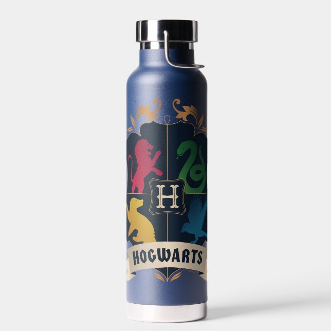 Ornate HOGWARTS™ House Crest Water Bottle (Left)