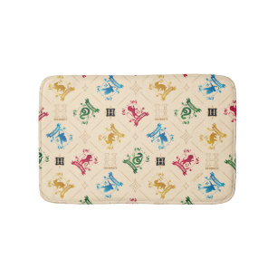 Ornate HOGWARTS™ House Crests Pattern Bath Mat