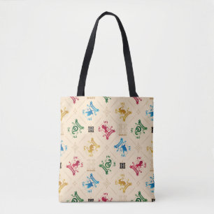 Ornate HOGWARTS™ House Crests Pattern Tote Bag