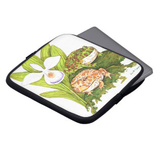 Ornate Horned Frogs Laptop Sleeve