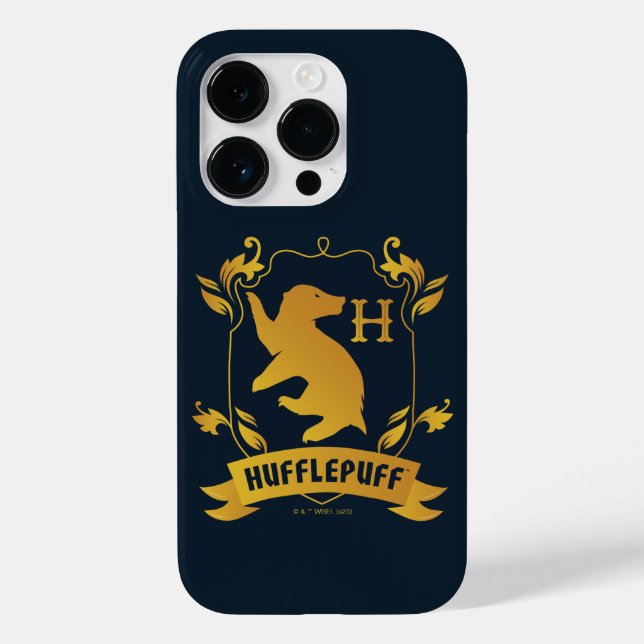 Ornate HUFFLEPUFF™ House Crest Case-Mate iPhone Case (Back)