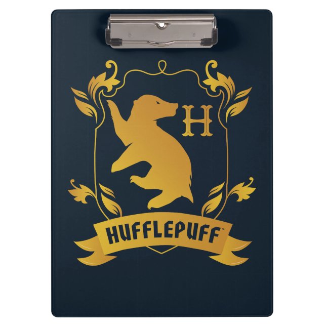 Ornate HUFFLEPUFF™ House Crest Clipboard (Front)
