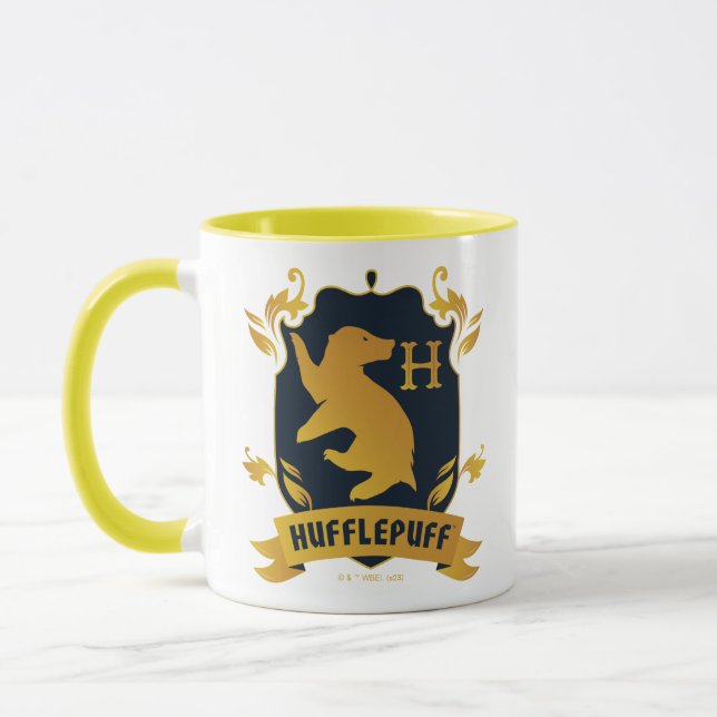 Ornate HUFFLEPUFF™ House Crest Mug (Left)