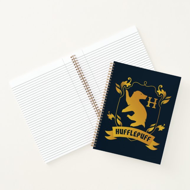 Ornate HUFFLEPUFF™ House Crest Notebook (Inside)