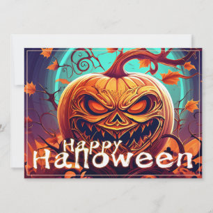 Ornate Jack-o-Lantern Twisted Branch Halloween