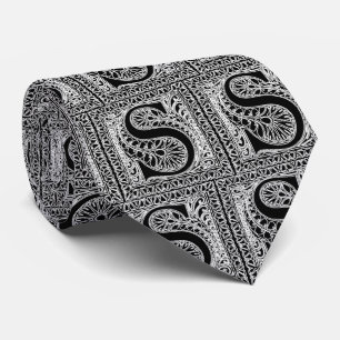 Ornate Letter S Tie