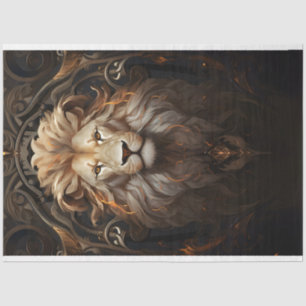 Ornate Lion Tissue Paper