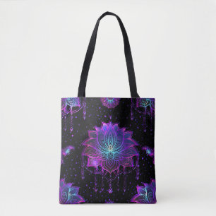 Ornate Lotus Flower Seamless Symbol Tote Bag