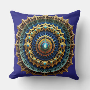 Ornate Mandala Boho Decor 2 Cushion