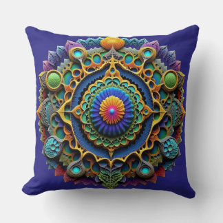Ornate Mandala  Boho Decor Cushion
